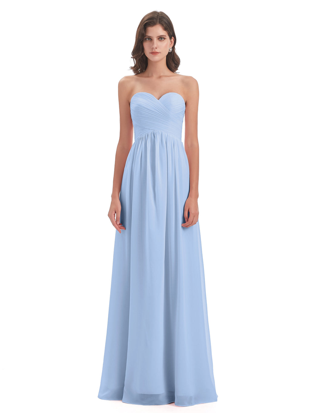 Sunny Floor Length Sweetheart Chiffon Bridesmaid Dresses