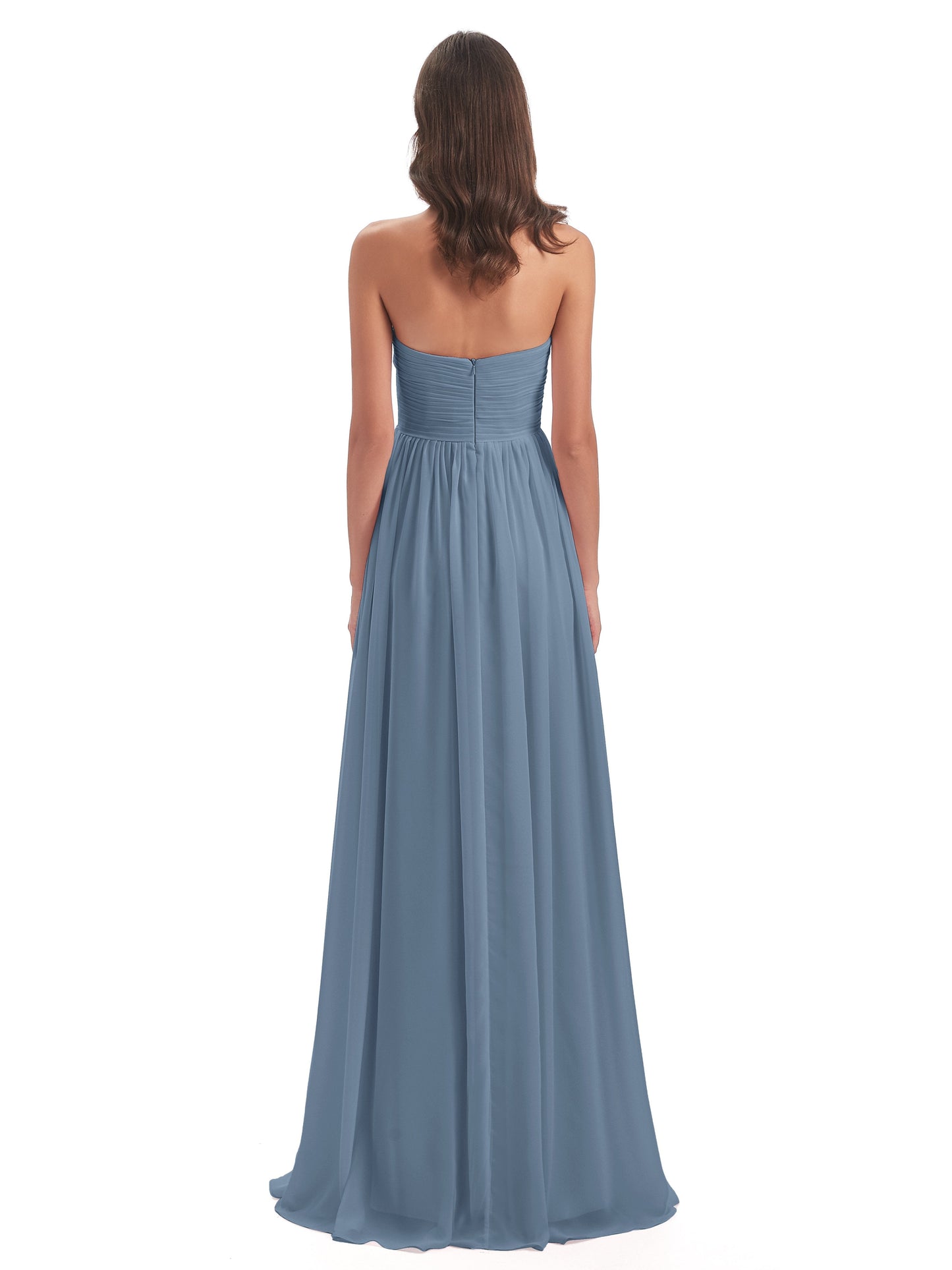 Sunny Floor Length Sweetheart Chiffon Bridesmaid Dresses