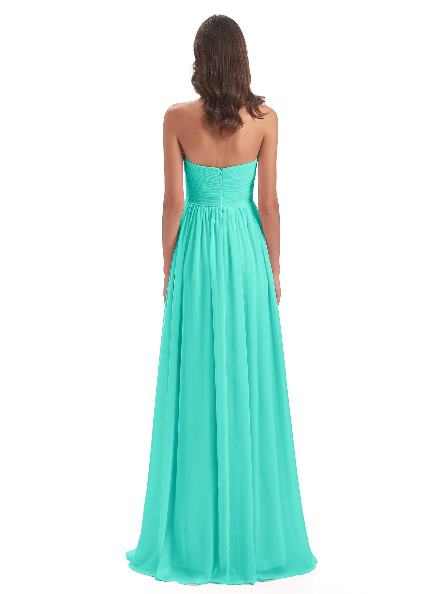 Sunny Floor Length Sweetheart Chiffon Bridesmaid Dresses