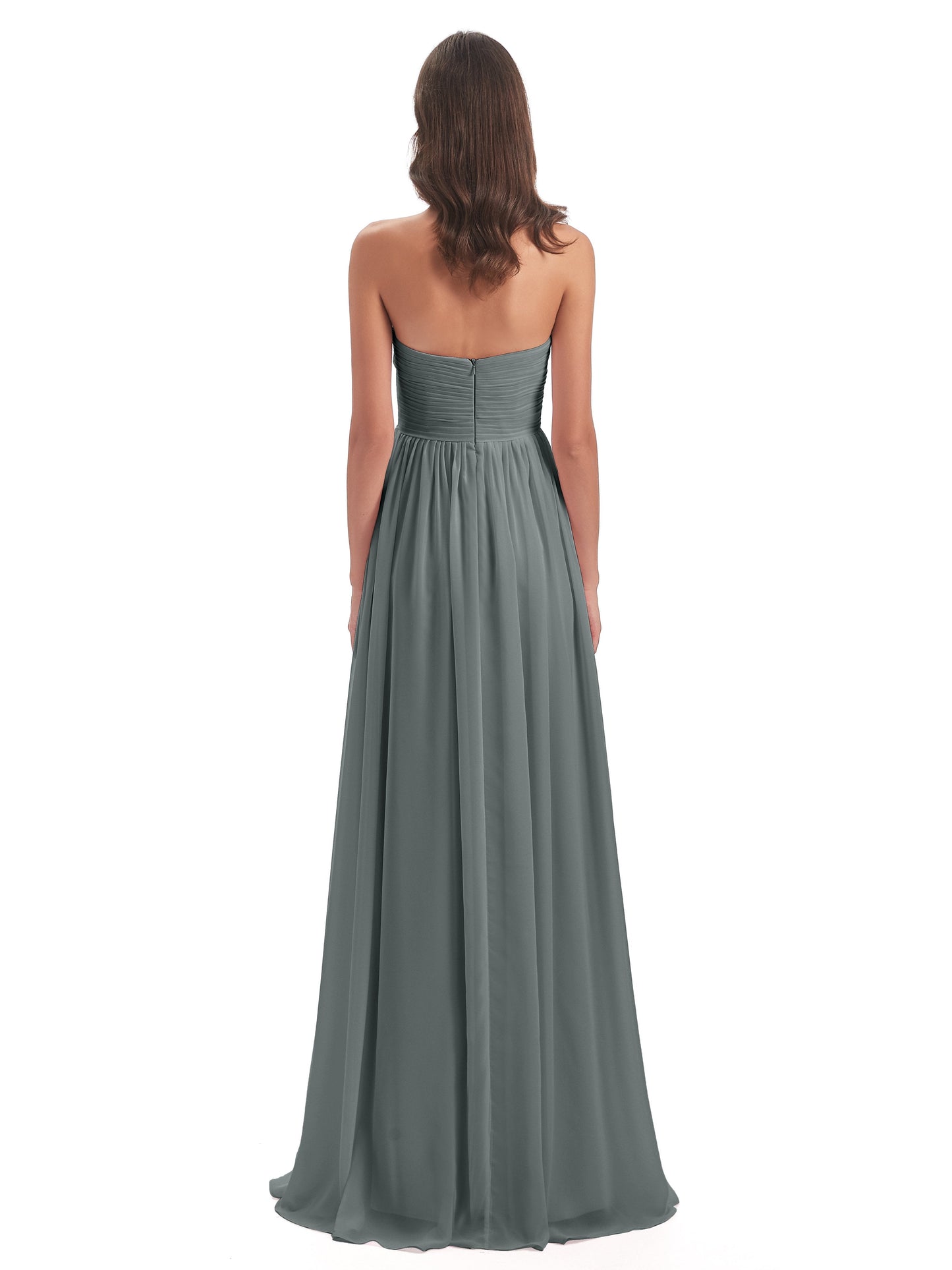 Sunny Floor Length Sweetheart Chiffon Bridesmaid Dresses