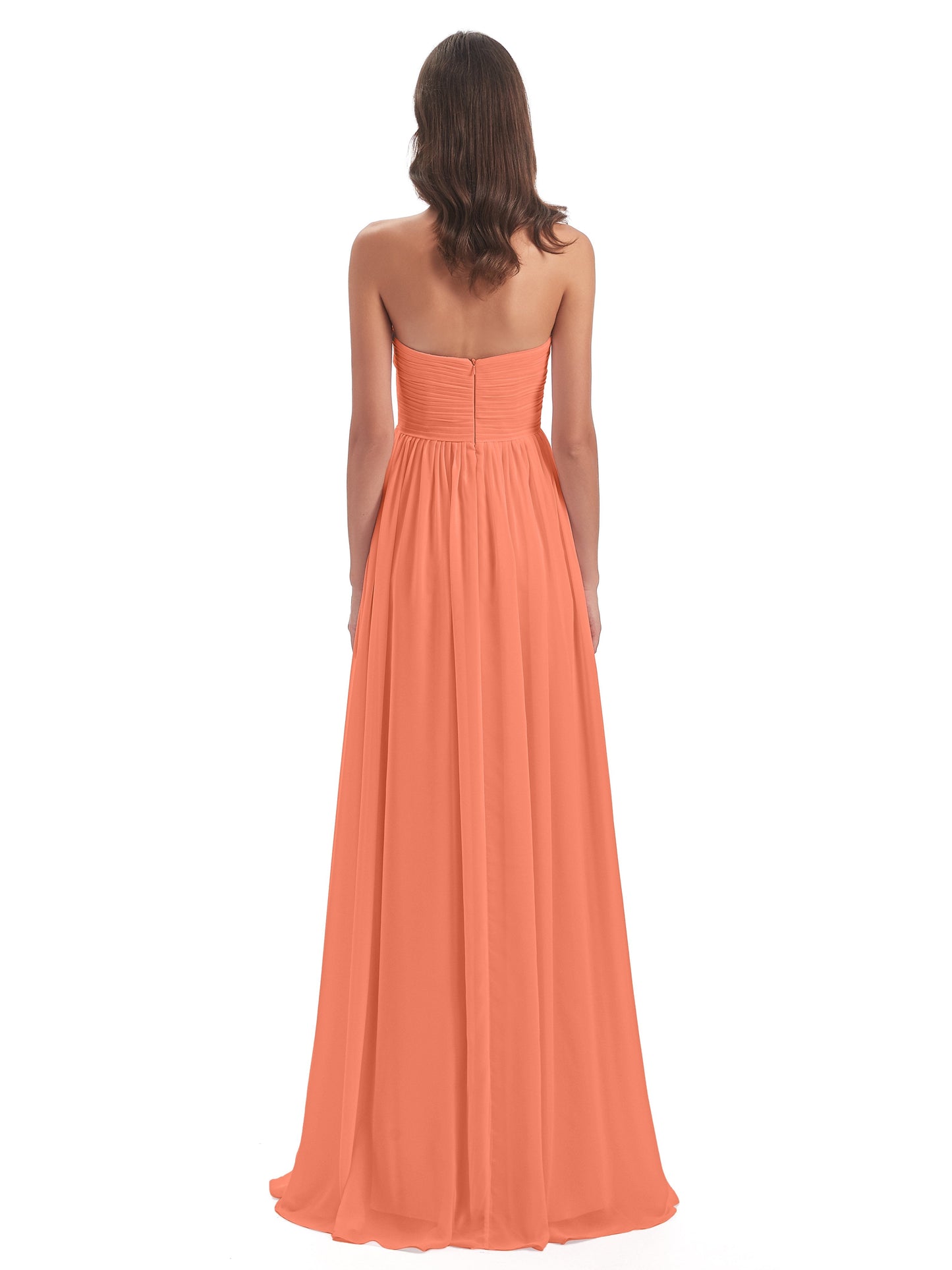 Sunny Floor Length Sweetheart Chiffon Bridesmaid Dresses