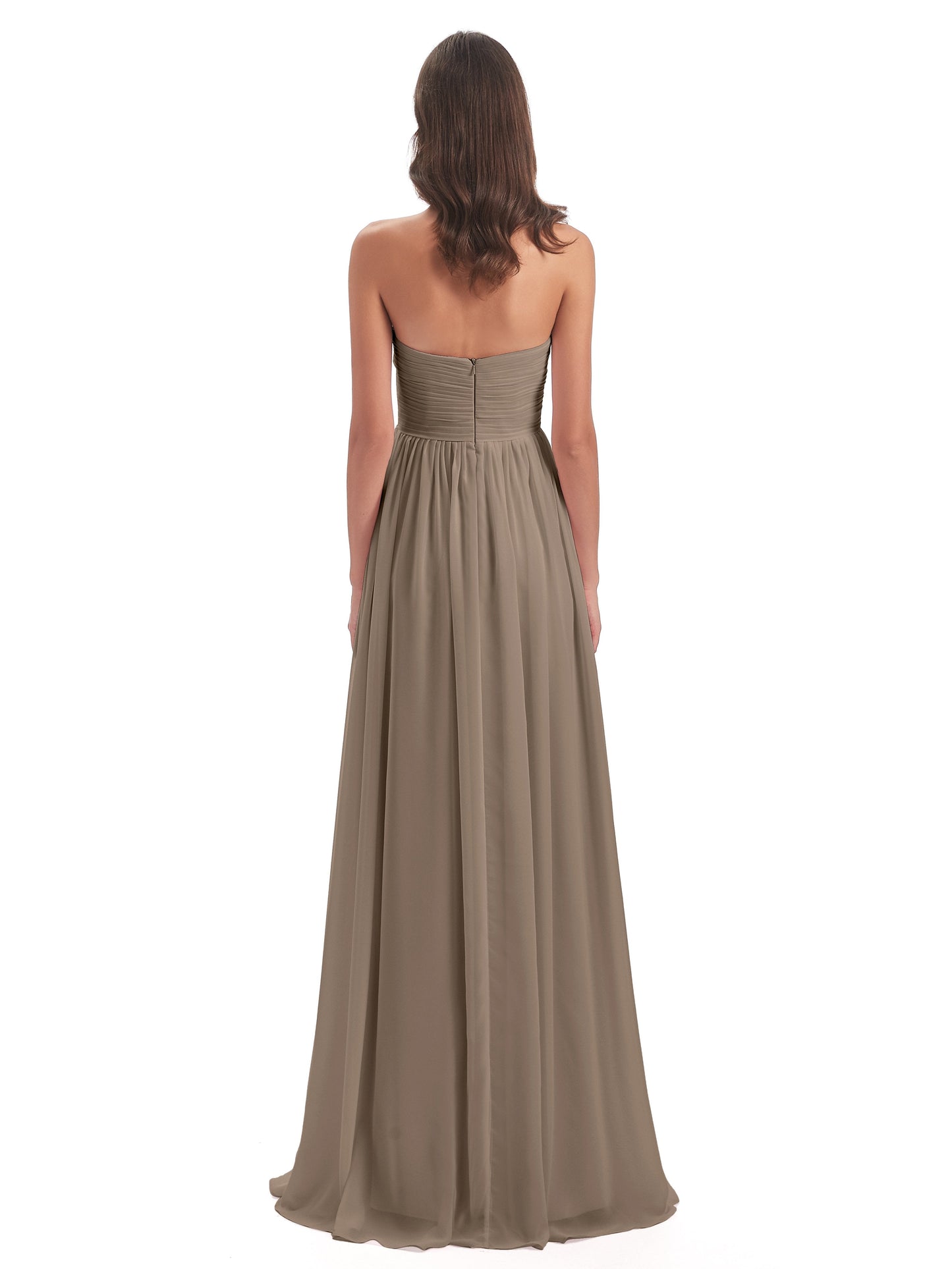 Sunny Floor Length Sweetheart Chiffon Bridesmaid Dresses