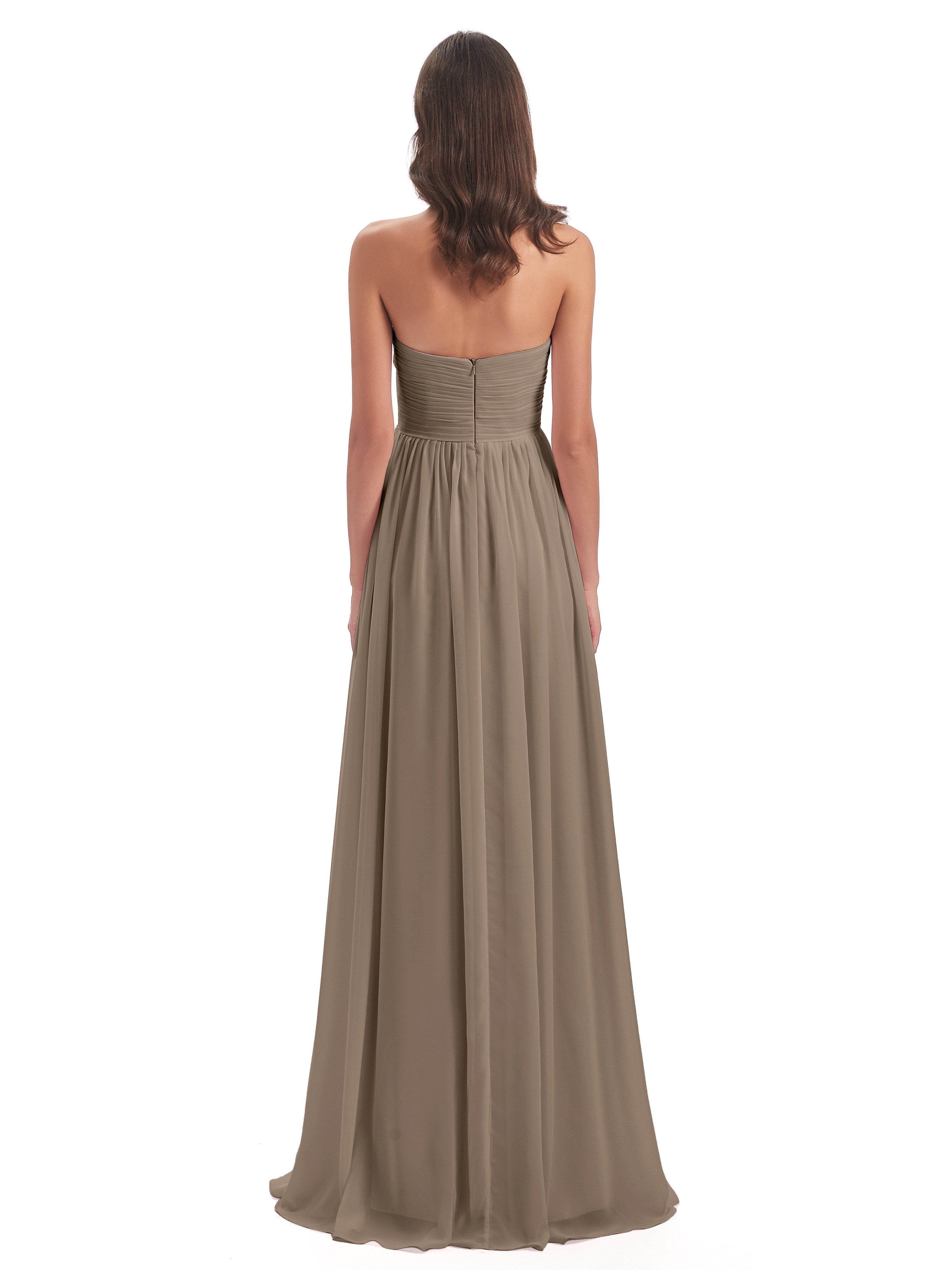Sunny Floor Length Sweetheart Chiffon Bridesmaid Dresses
