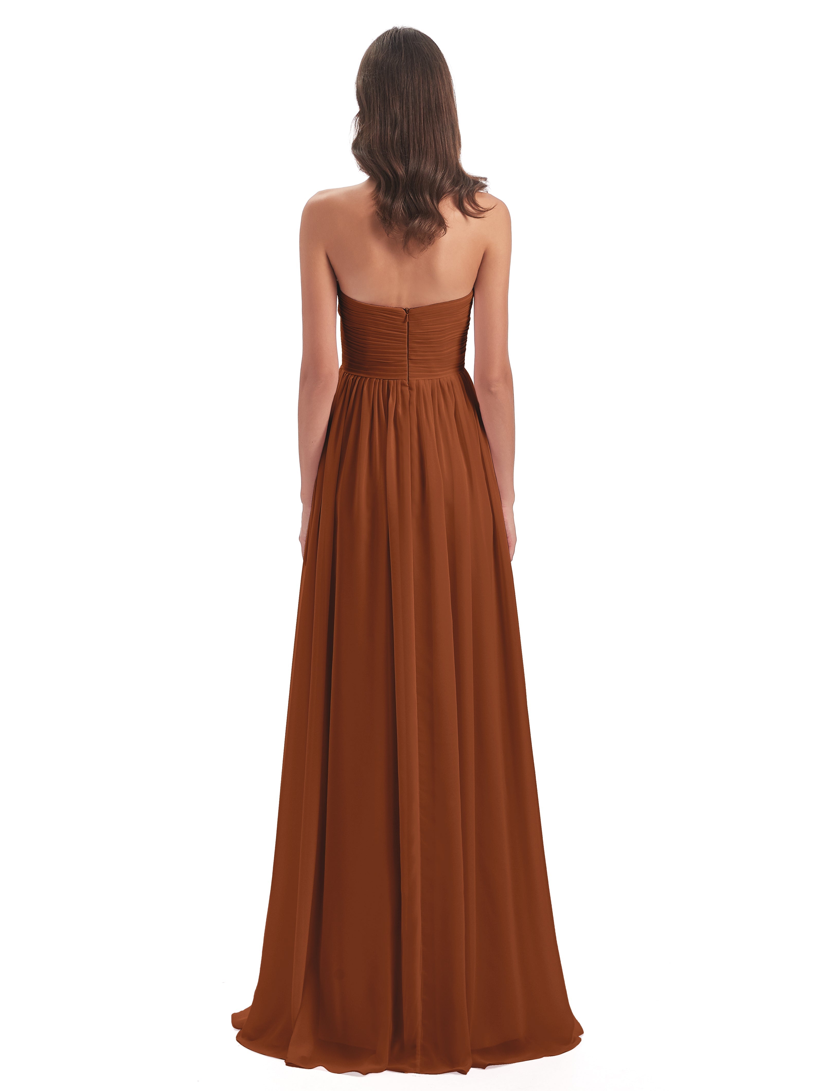 Sunny Floor Length Sweetheart Chiffon Bridesmaid Dresses