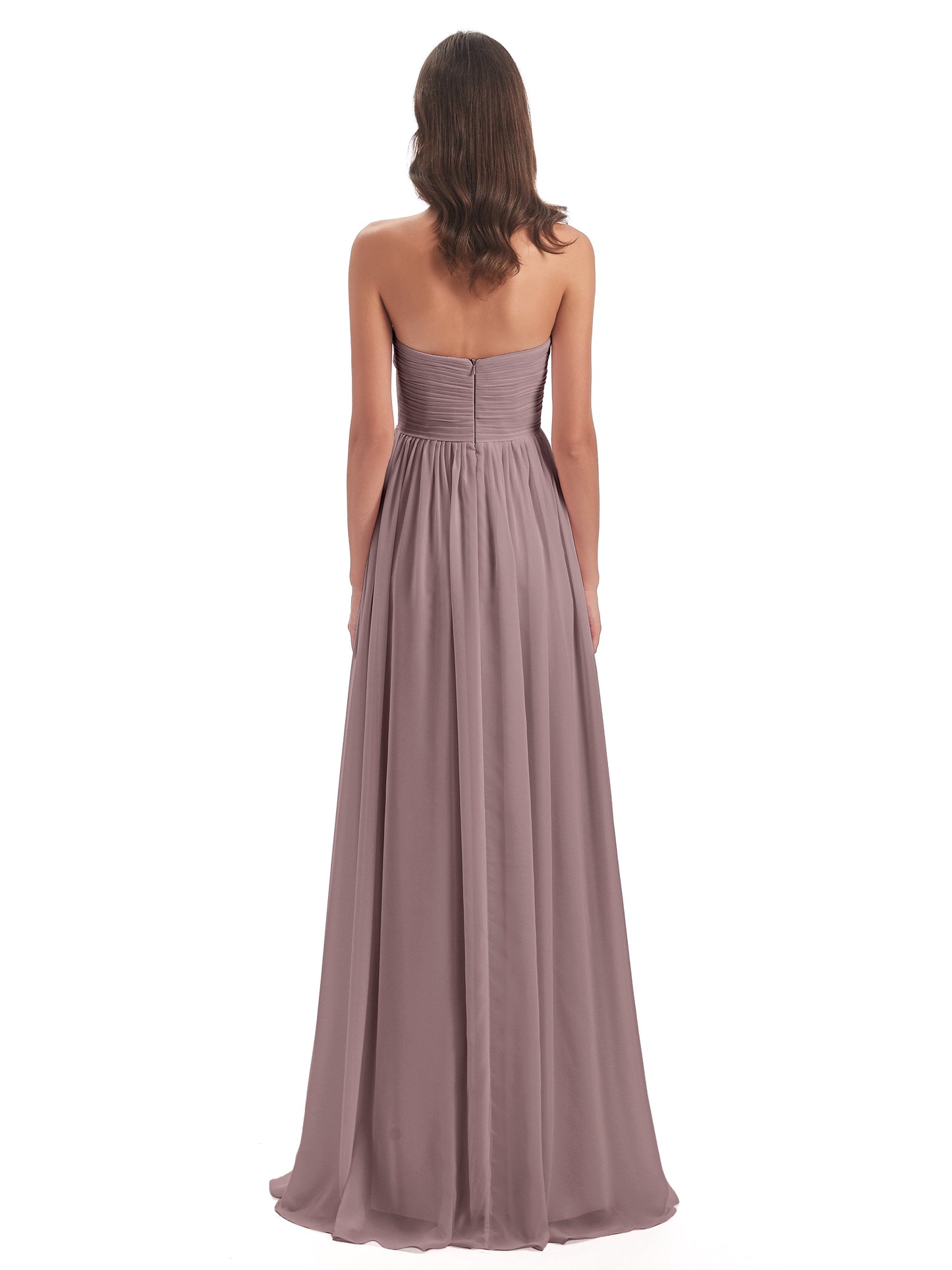 Sunny Floor Length Sweetheart Chiffon Bridesmaid Dresses