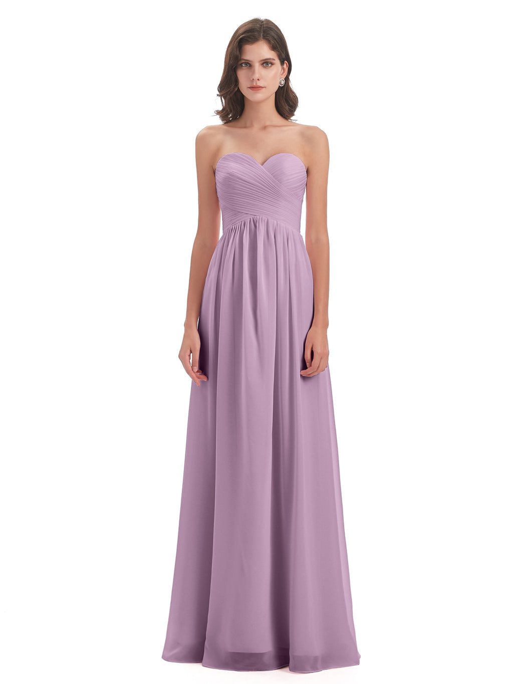 Sunny Floor Length Sweetheart Chiffon Bridesmaid Dresses