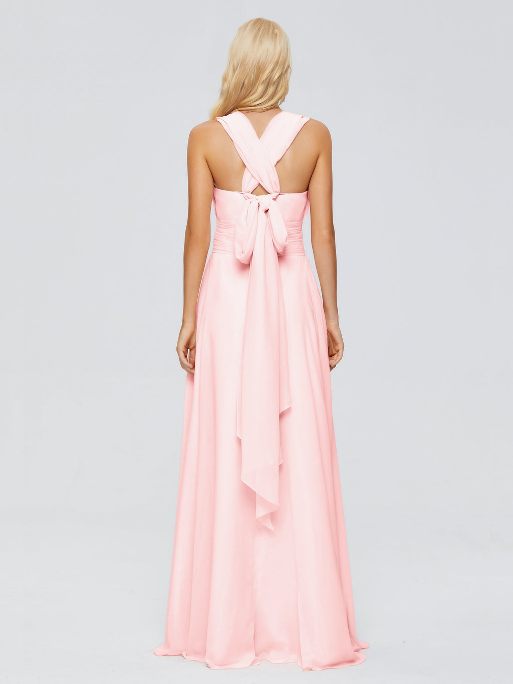 Ximena Straps Ribbon Chiffon Bridesmaid Dresses
