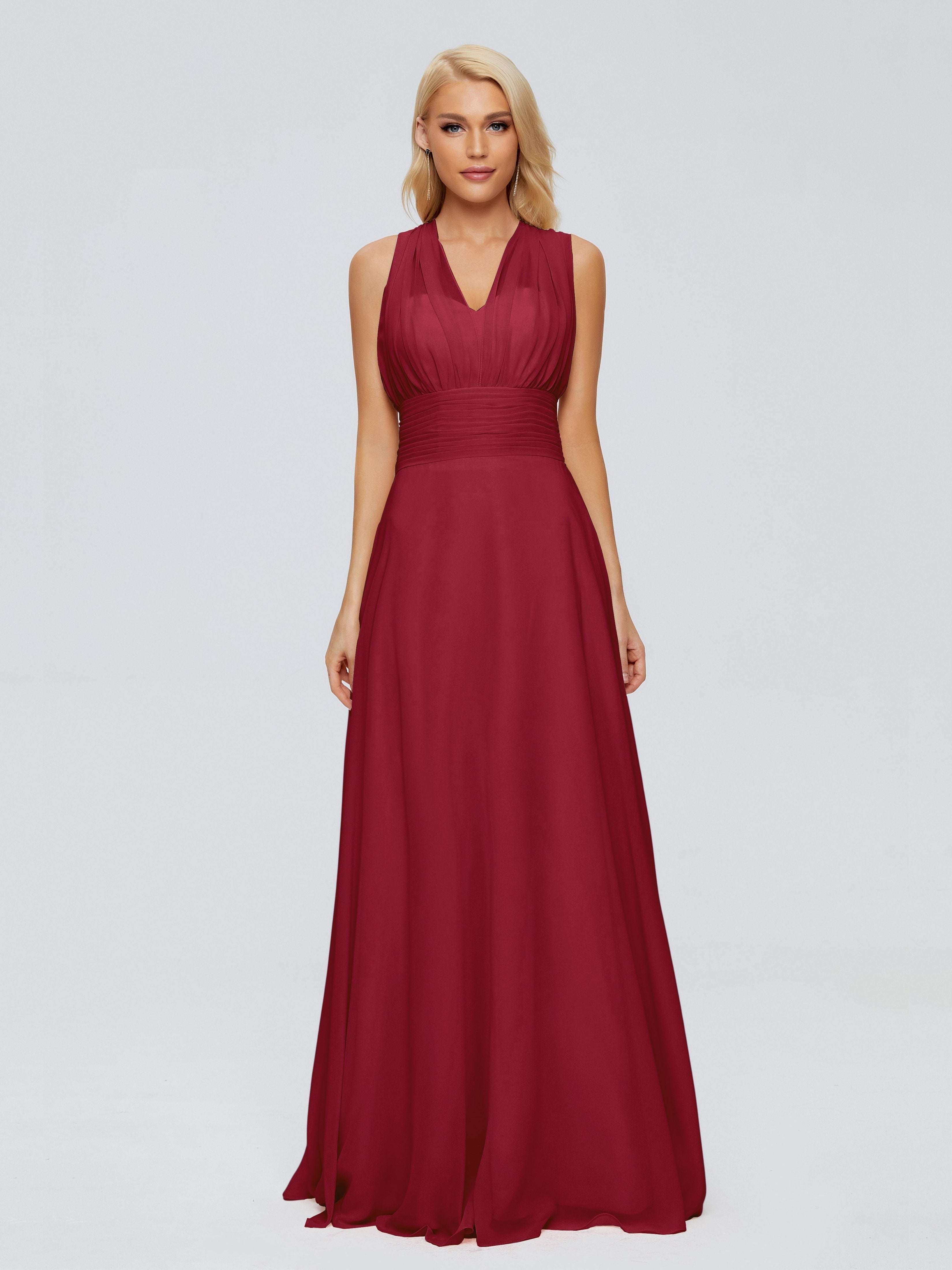 Ximena Straps Ribbon Chiffon Bridesmaid Dresses