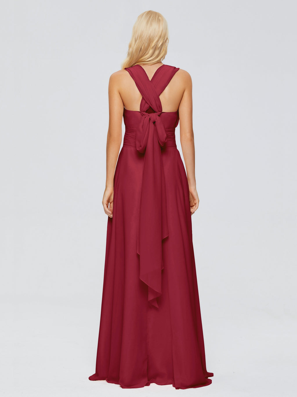 Ximena Straps Ribbon Chiffon Bridesmaid Dresses