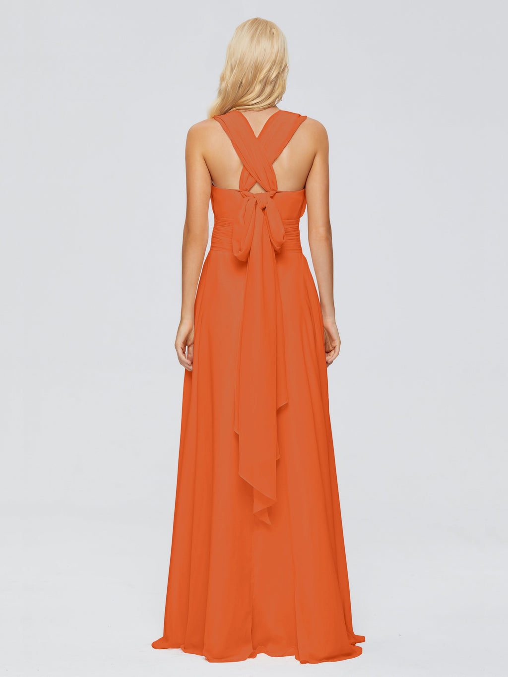 Ximena Straps Ribbon Chiffon Bridesmaid Dresses