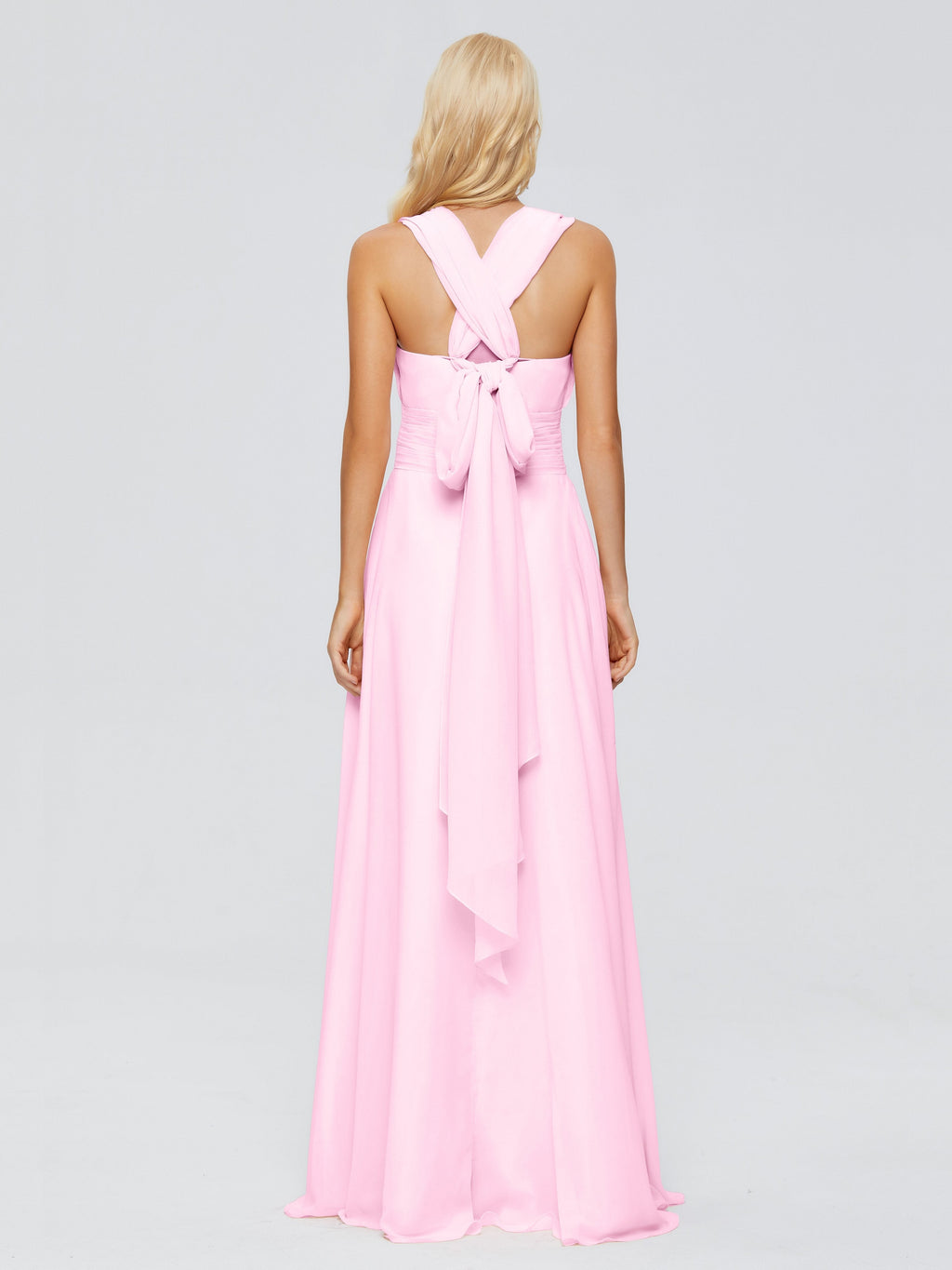 Ximena Straps Ribbon Chiffon Bridesmaid Dresses