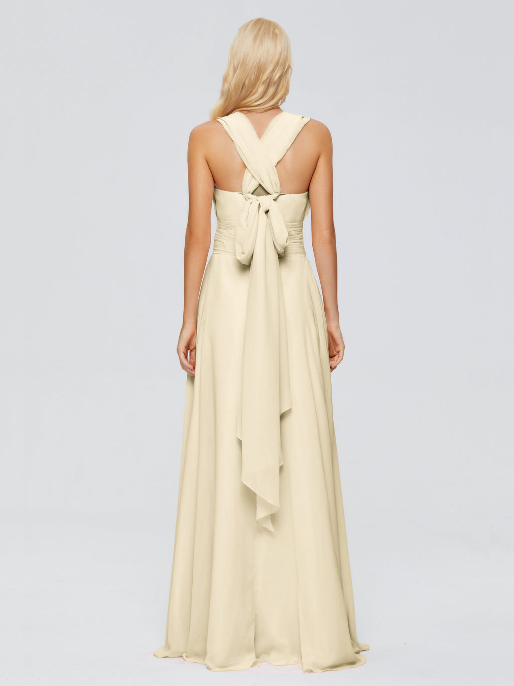 Ximena Straps Ribbon Chiffon Bridesmaid Dresses