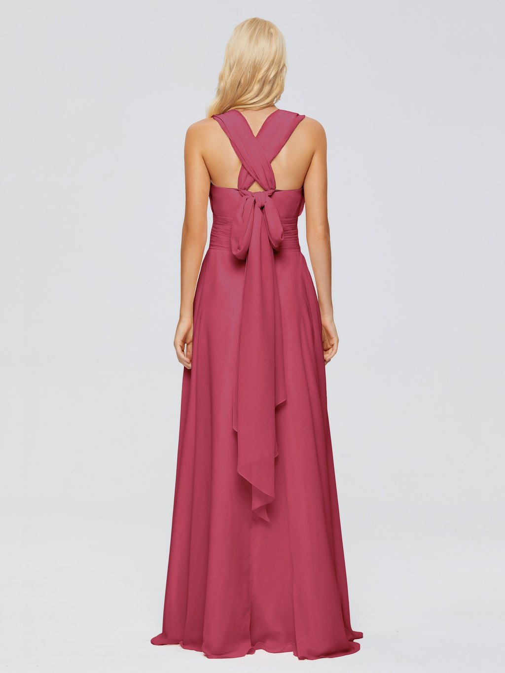 Ximena Straps Ribbon Chiffon Bridesmaid Dresses