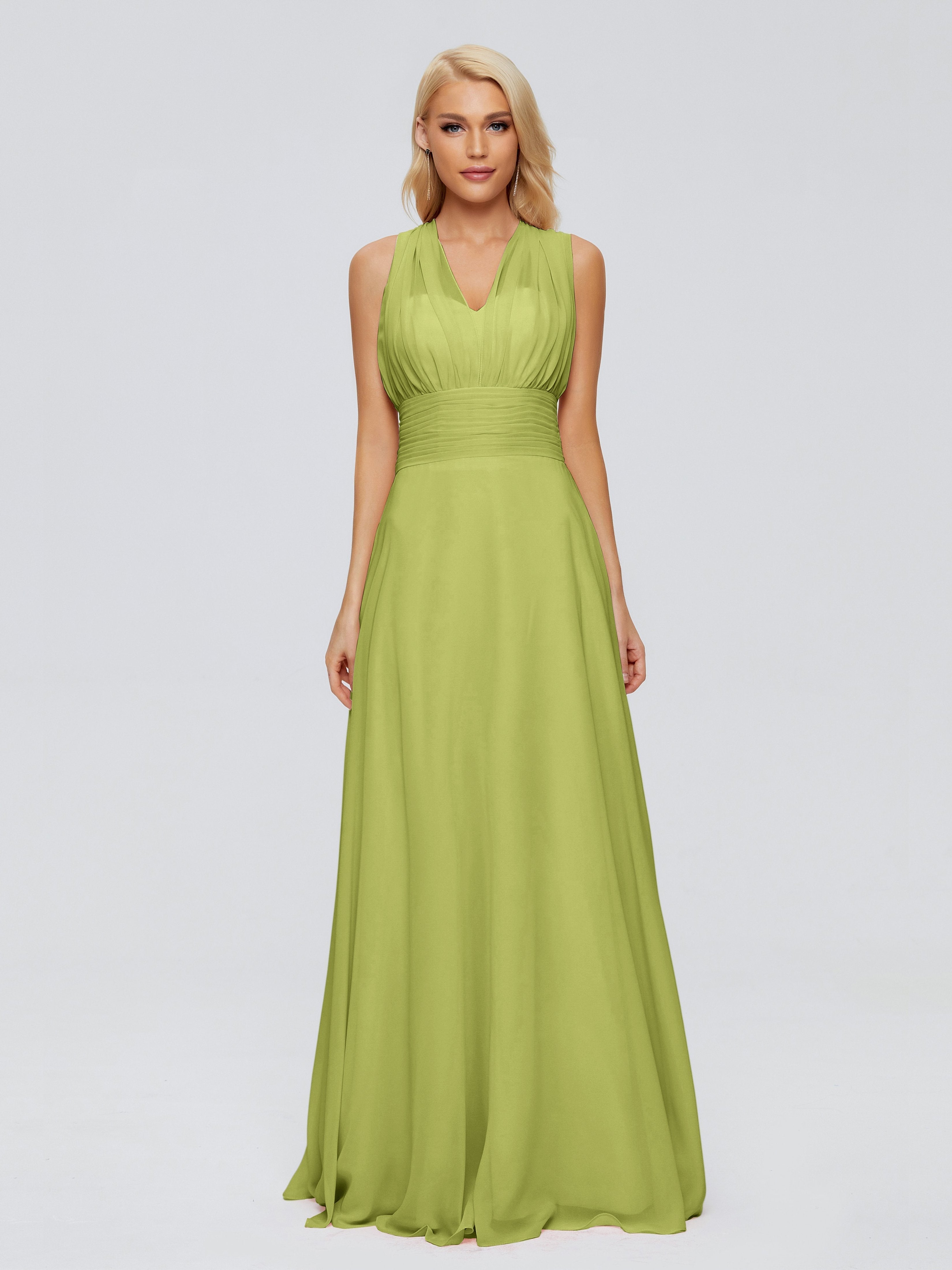 Ximena Straps Ribbon Chiffon Bridesmaid Dresses