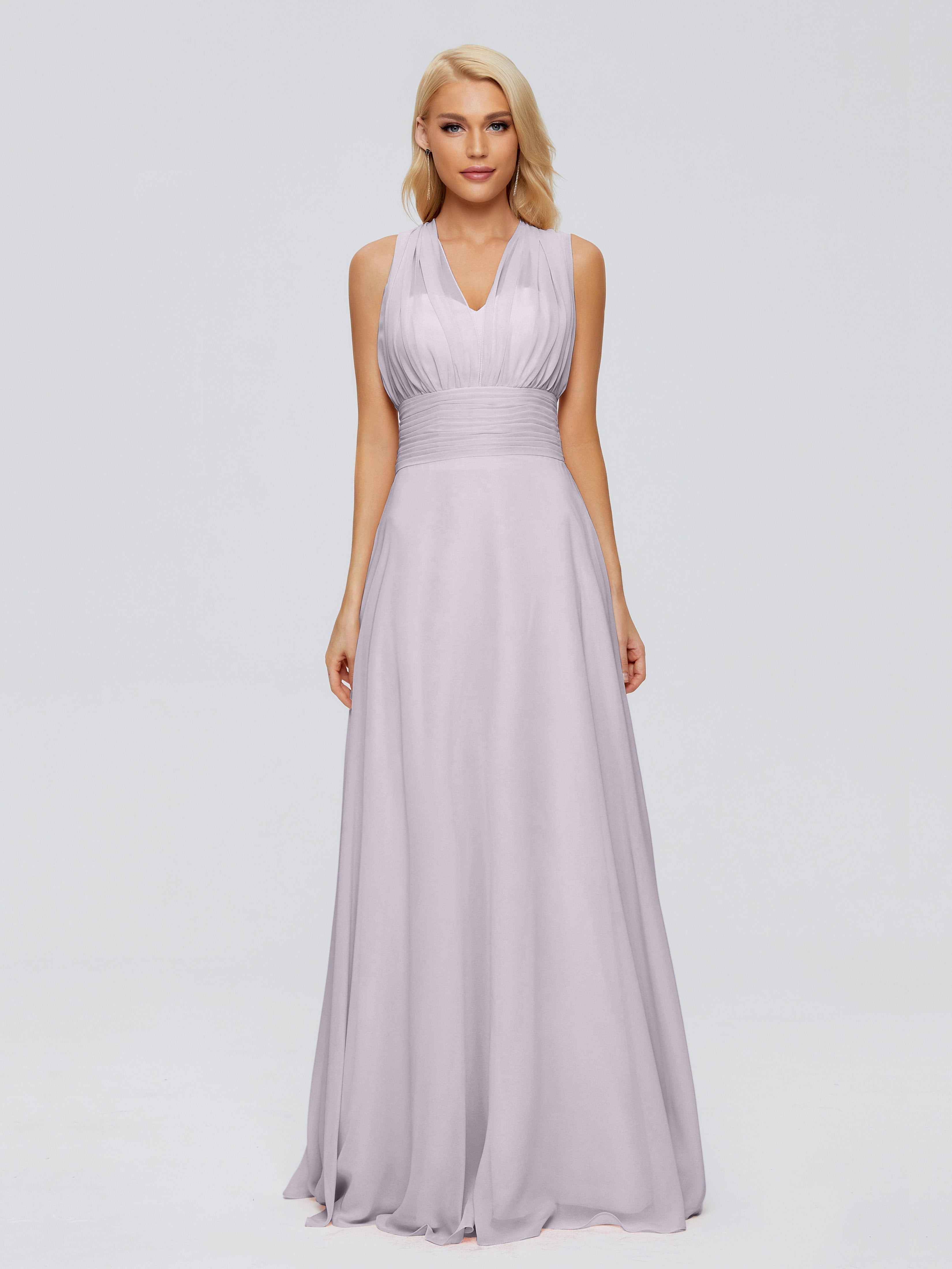 Ximena Straps Ribbon Chiffon Bridesmaid Dresses