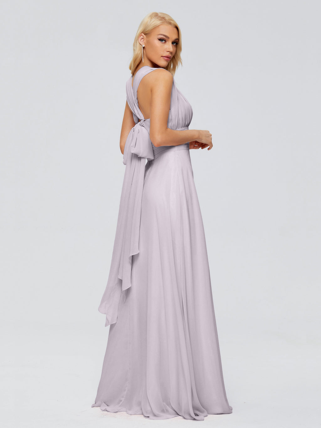 Ximena Straps Ribbon Chiffon Bridesmaid Dresses