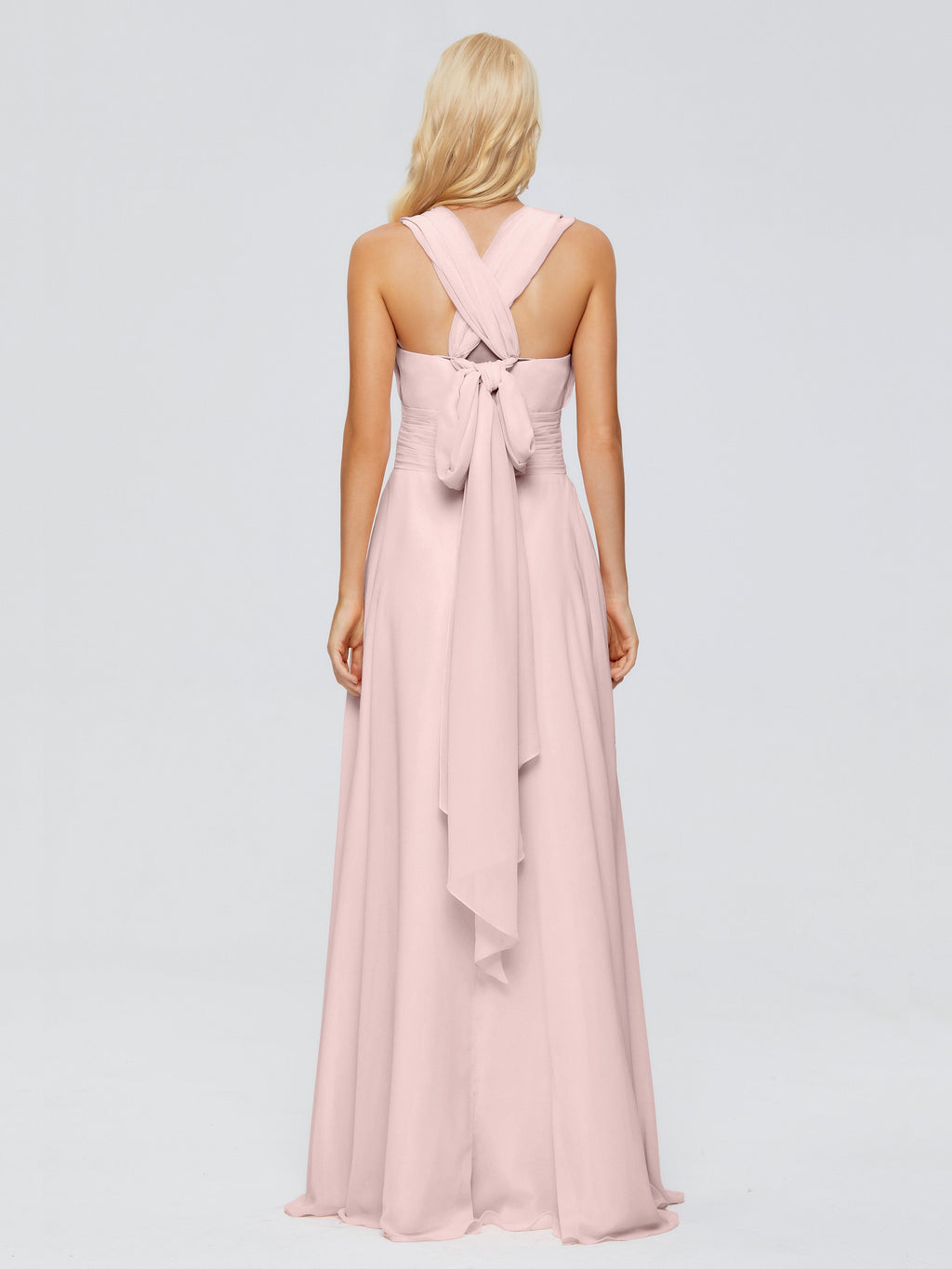 Ximena Straps Ribbon Chiffon Bridesmaid Dresses