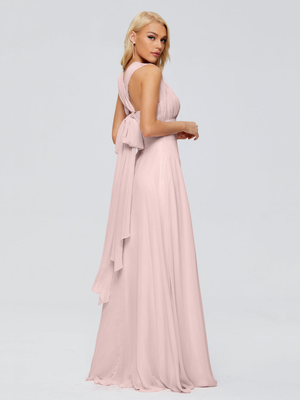Ximena Straps Ribbon Chiffon Bridesmaid Dresses