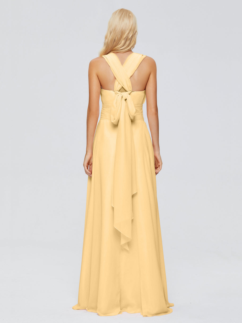 Ximena Straps Ribbon Chiffon Bridesmaid Dresses