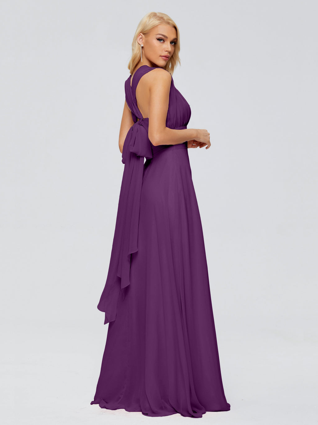 Ximena Straps Ribbon Chiffon Bridesmaid Dresses