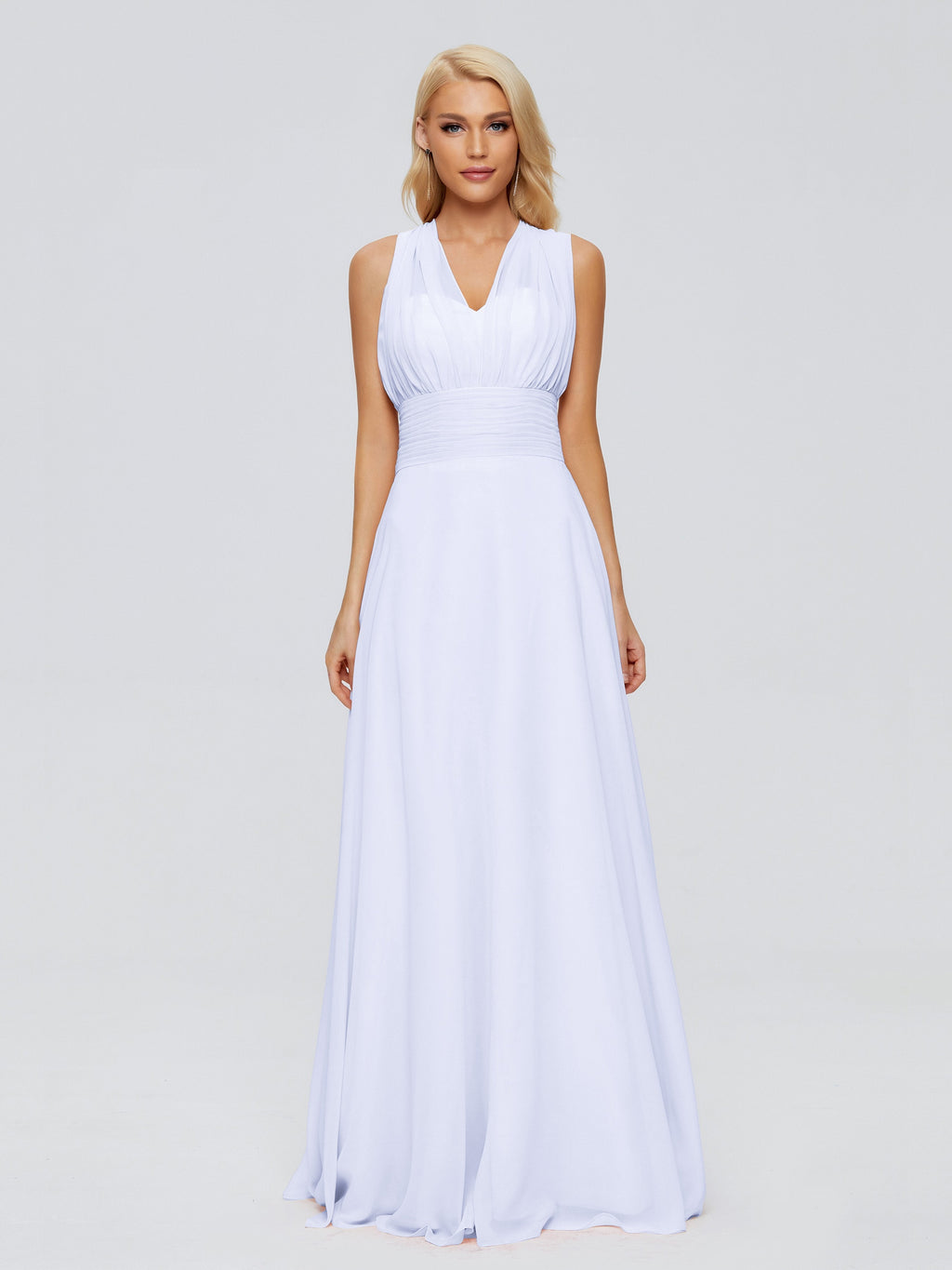 Ximena Straps Ribbon Chiffon Bridesmaid Dresses