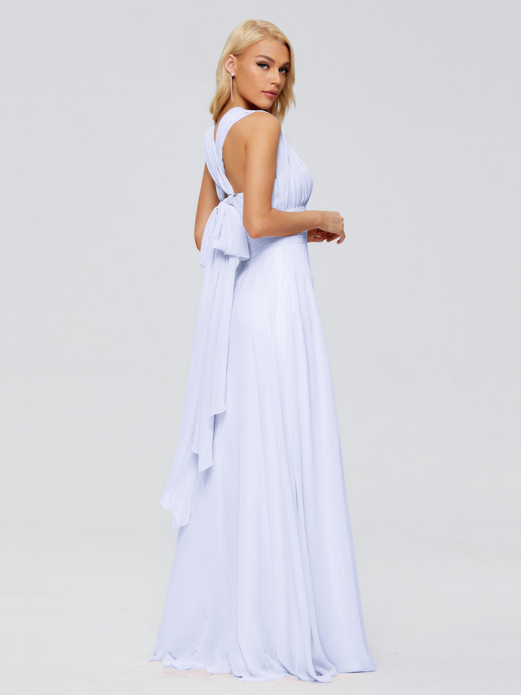 Ximena Straps Ribbon Chiffon Bridesmaid Dresses