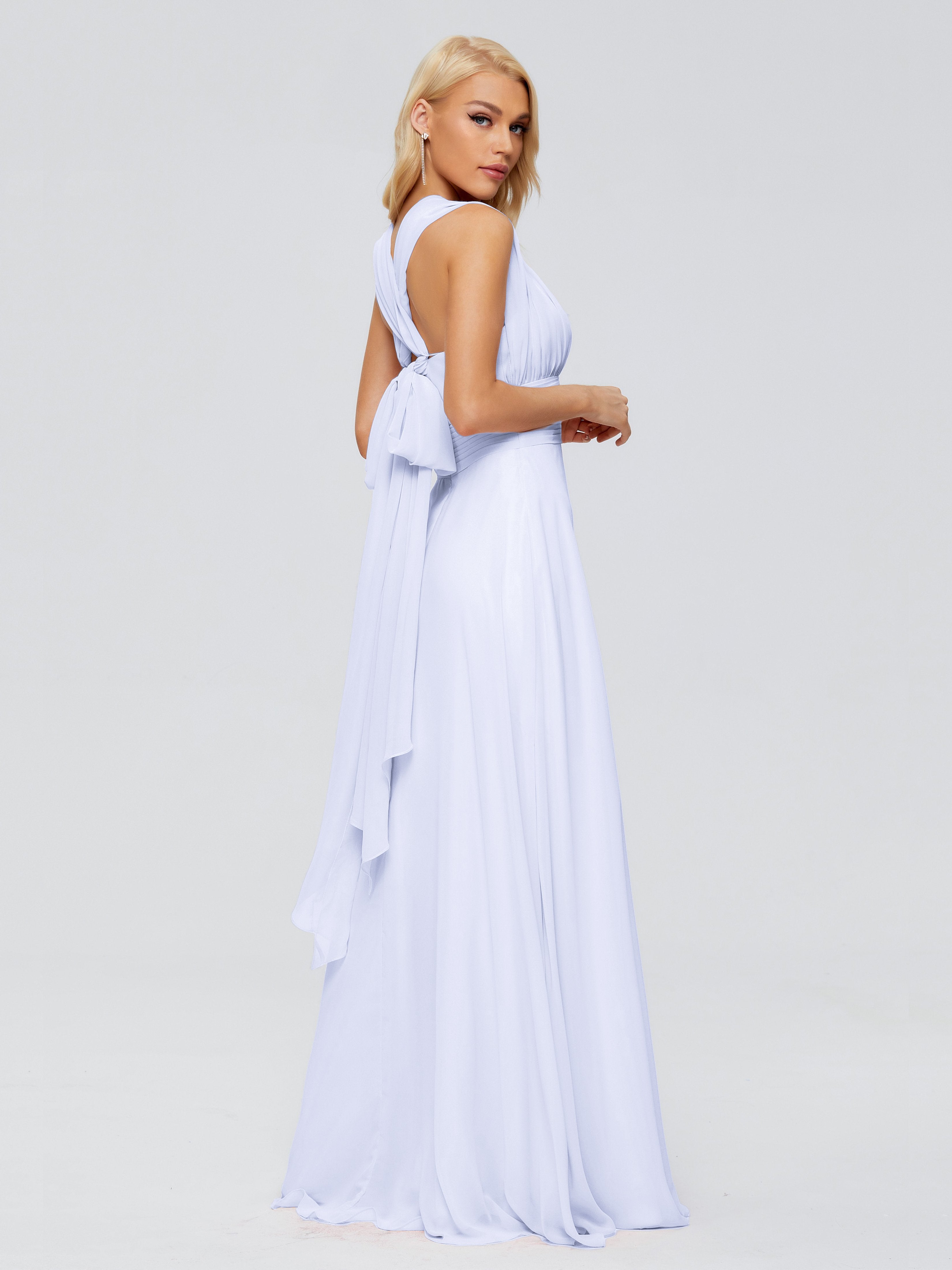 Ximena Straps Ribbon Chiffon Bridesmaid Dresses