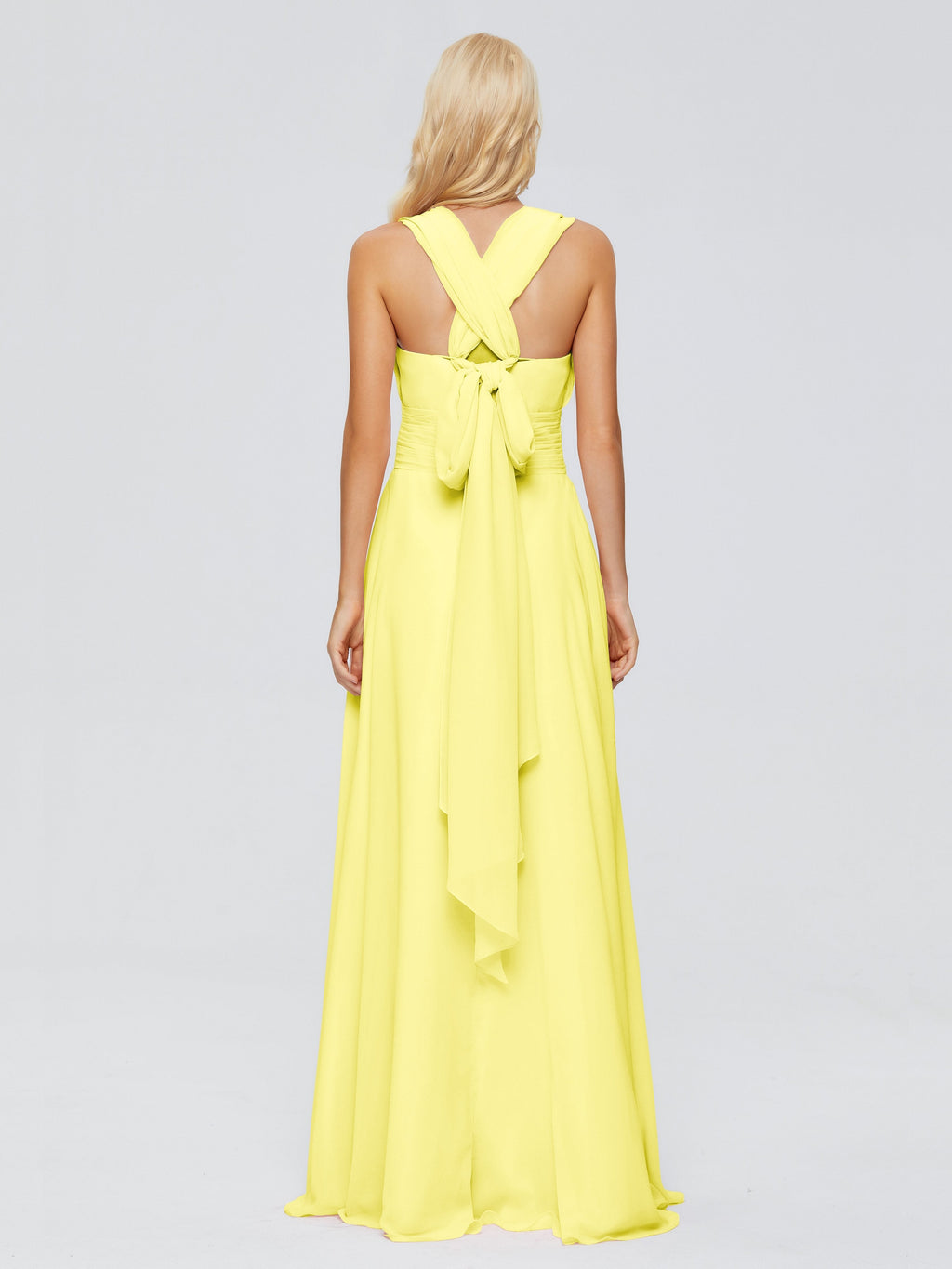 Ximena Straps Ribbon Chiffon Bridesmaid Dresses