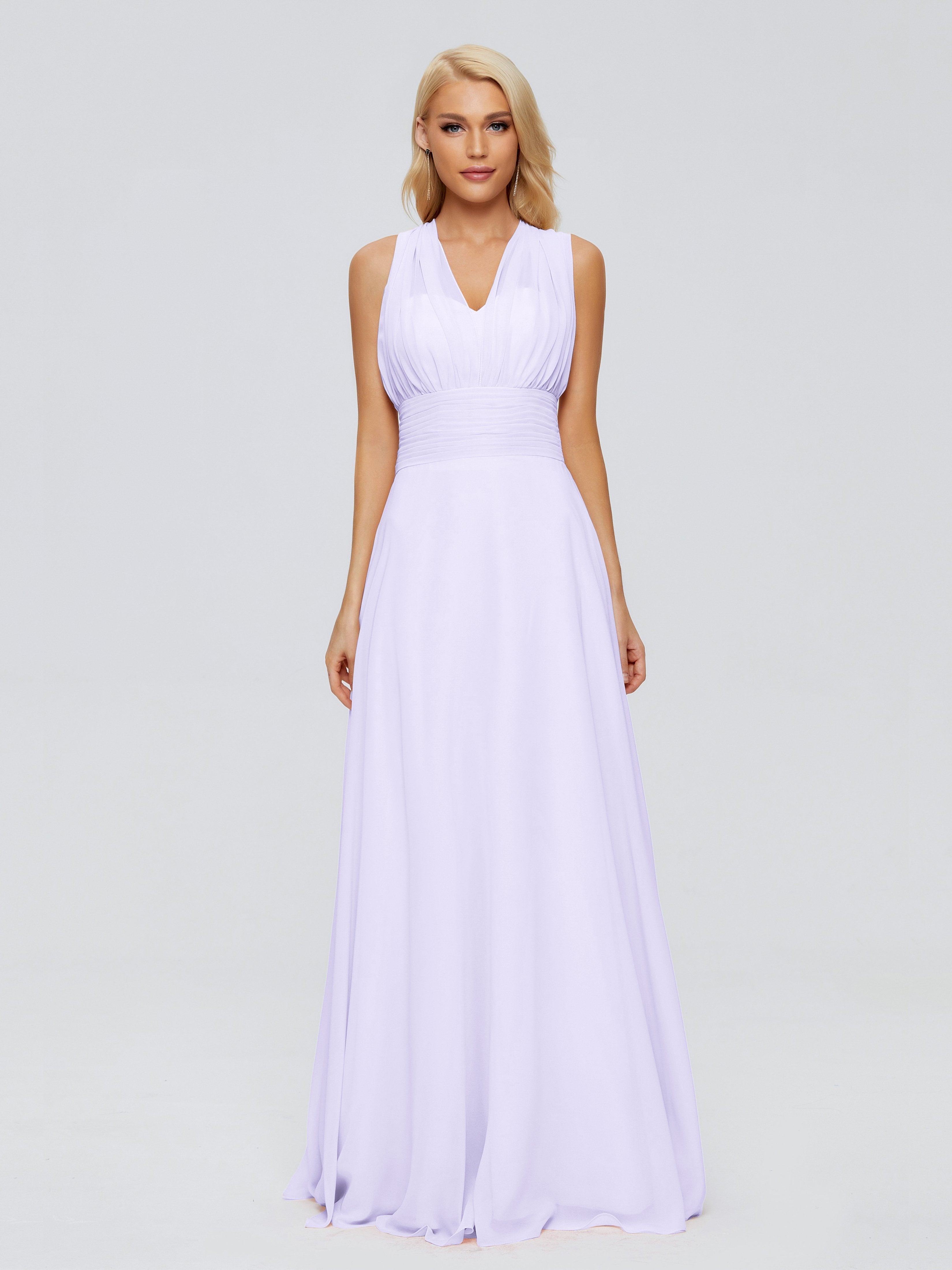 Ximena Straps Ribbon Chiffon Bridesmaid Dresses