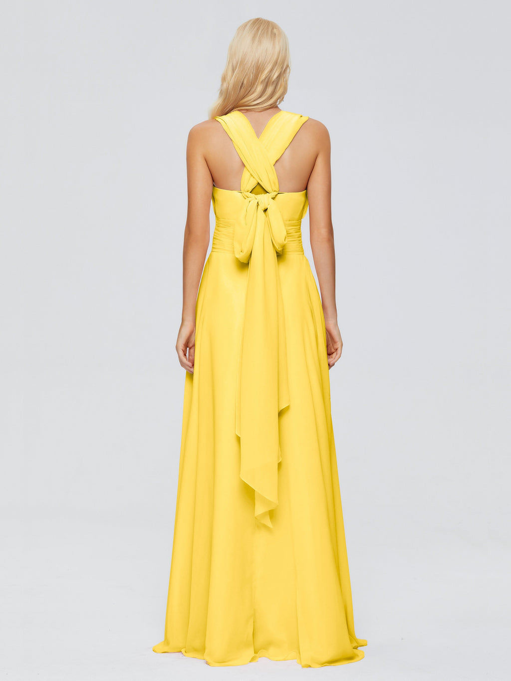Ximena Straps Ribbon Chiffon Bridesmaid Dresses