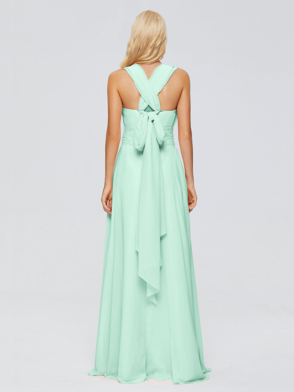 Ximena Straps Ribbon Chiffon Bridesmaid Dresses