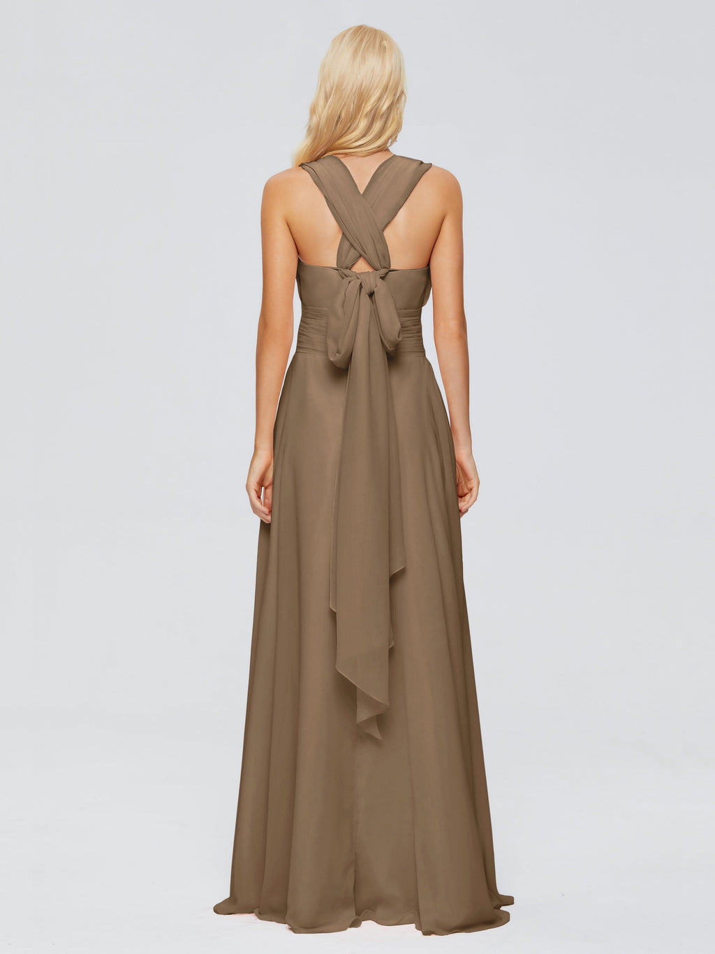 Ximena Straps Ribbon Chiffon Bridesmaid Dresses