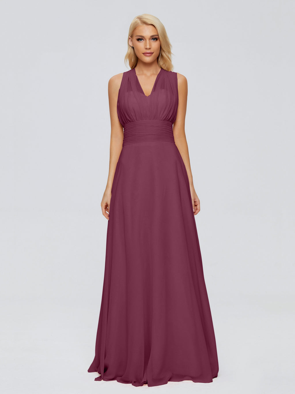 Ximena Straps Ribbon Chiffon Bridesmaid Dresses