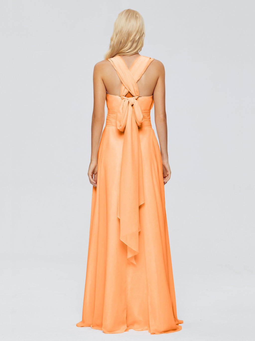 Ximena Straps Ribbon Chiffon Bridesmaid Dresses