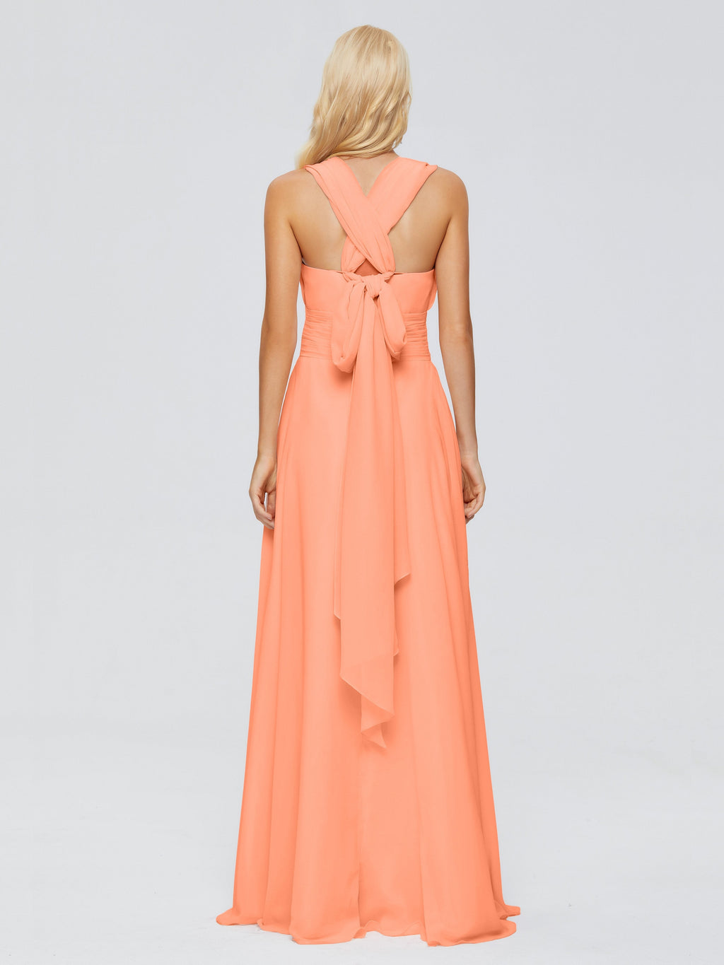 Ximena Straps Ribbon Chiffon Bridesmaid Dresses