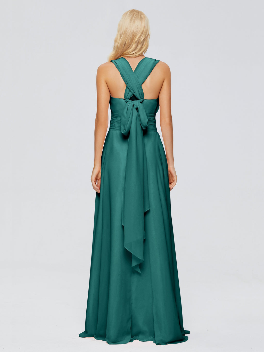 Ximena Straps Ribbon Chiffon Bridesmaid Dresses