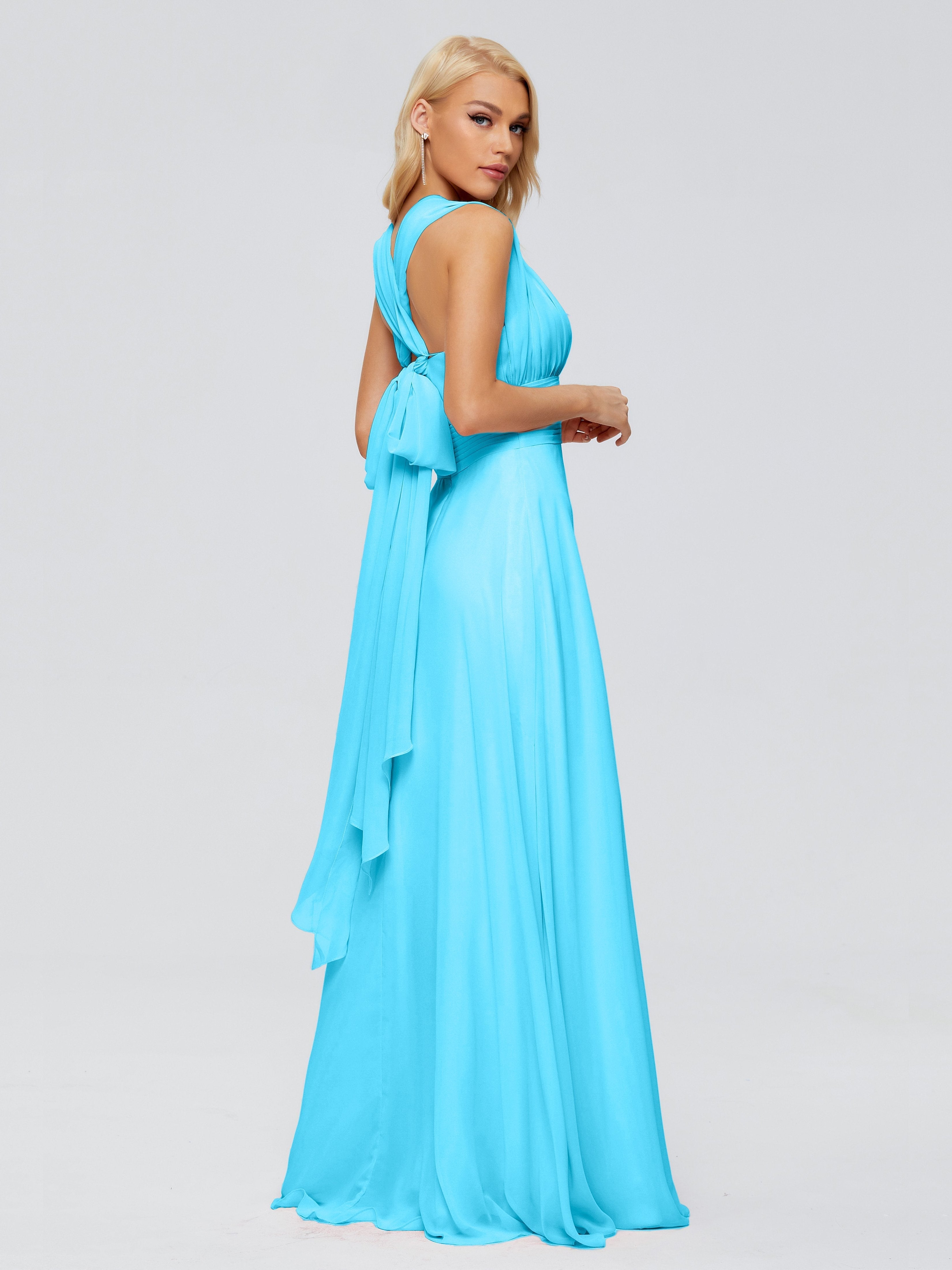 Ximena Straps Ribbon Chiffon Bridesmaid Dresses