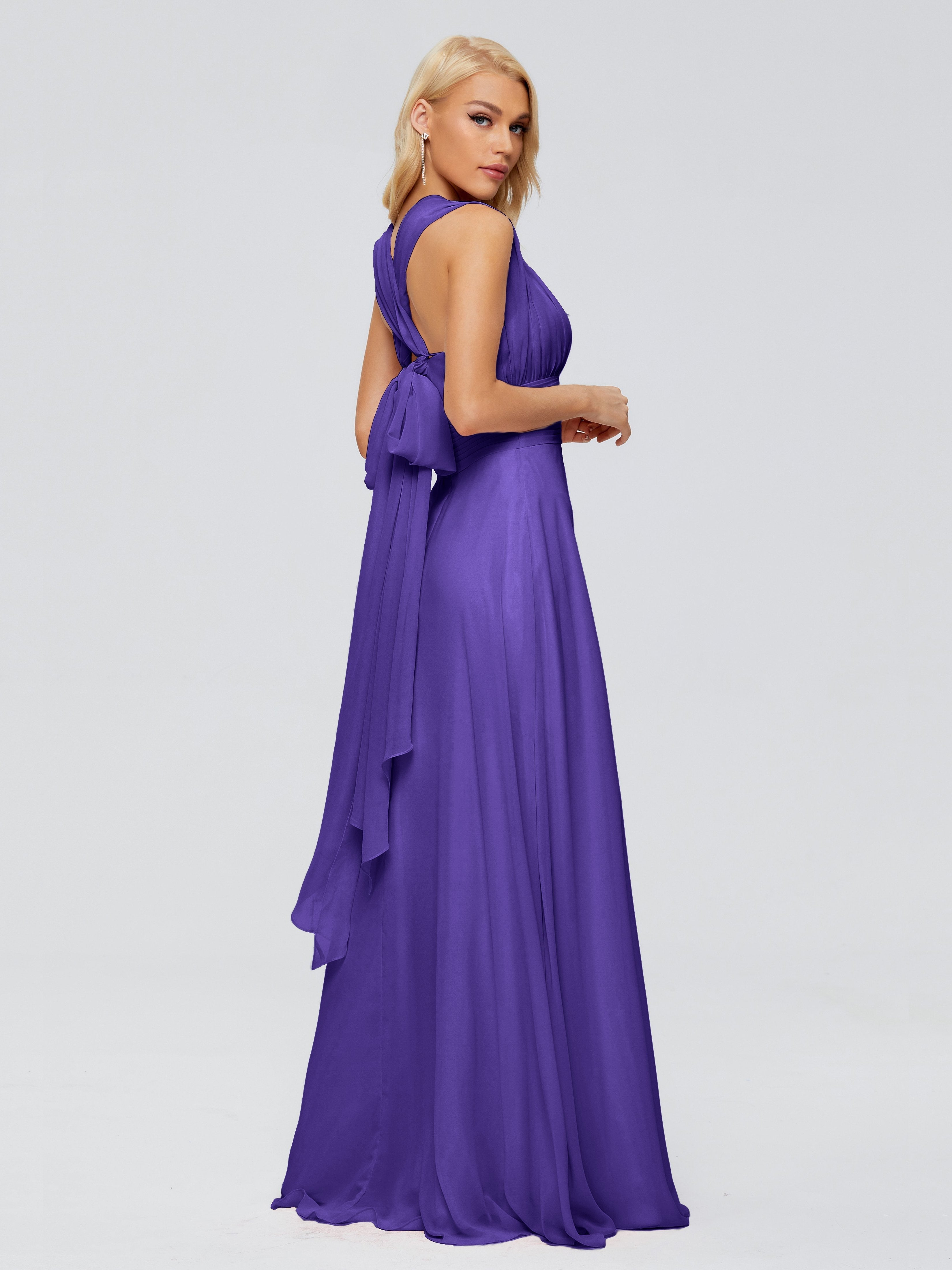 Ximena Straps Ribbon Chiffon Bridesmaid Dresses