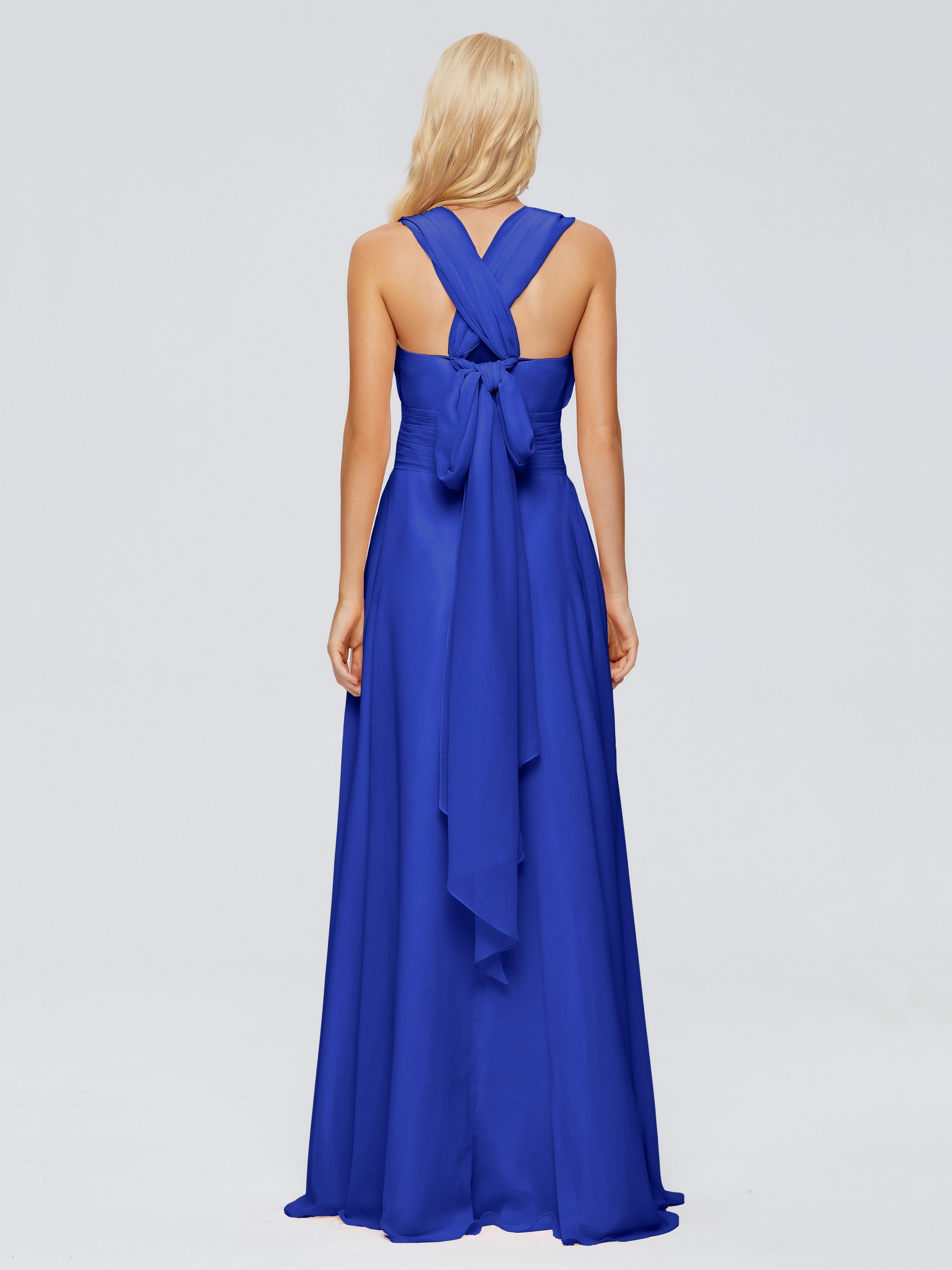 Ximena Straps Ribbon Chiffon Bridesmaid Dresses