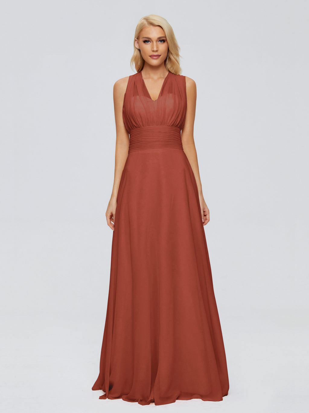 Ximena Straps Ribbon Chiffon Bridesmaid Dresses