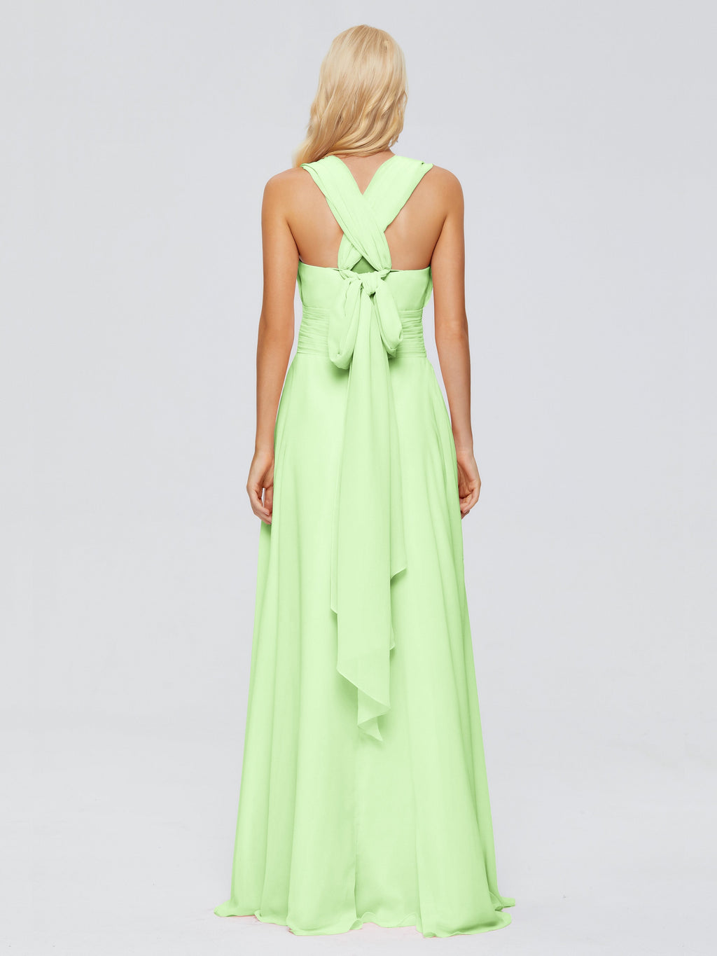 Ximena Straps Ribbon Chiffon Bridesmaid Dresses