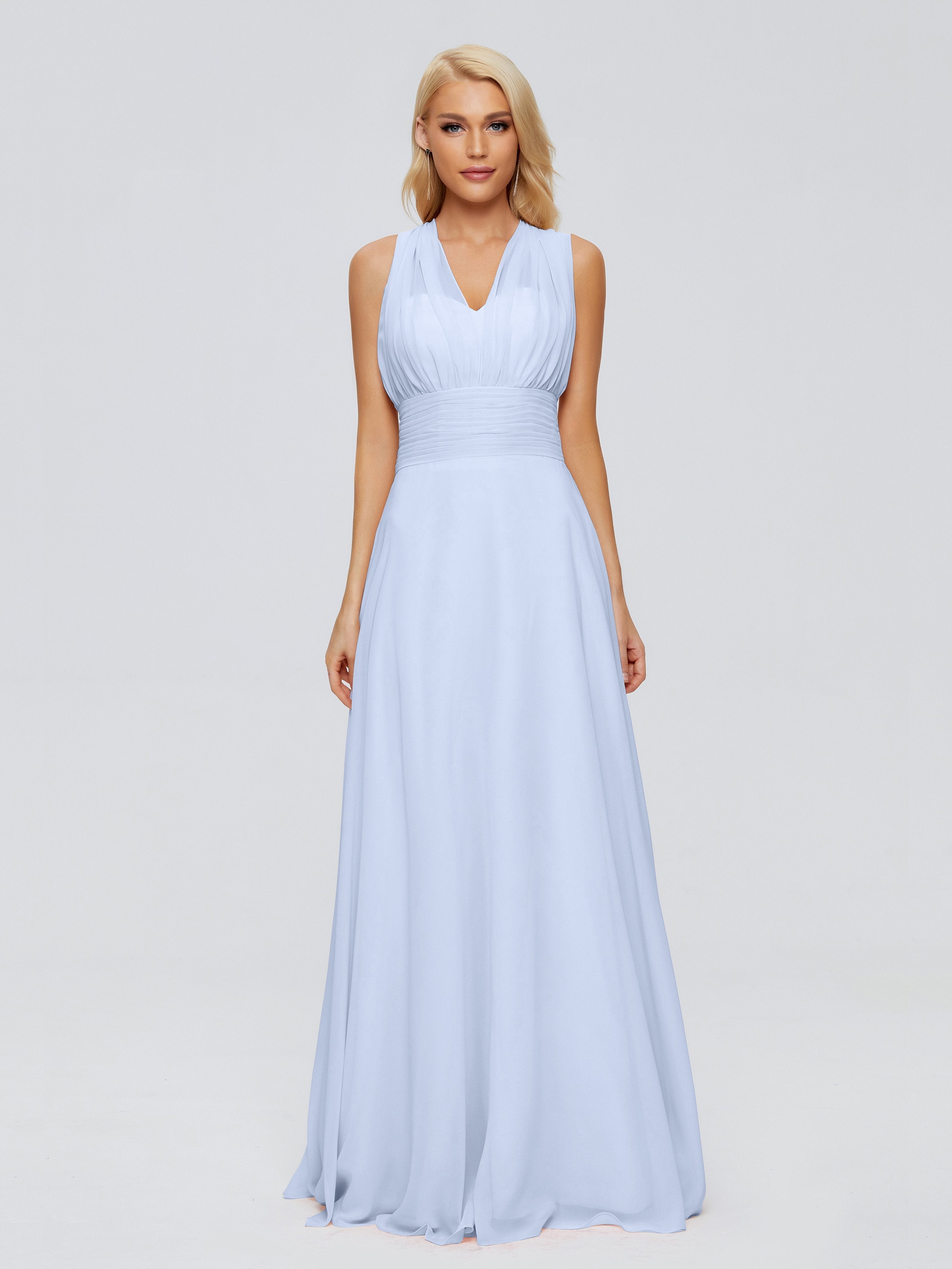 Ximena Straps Ribbon Chiffon Bridesmaid Dresses