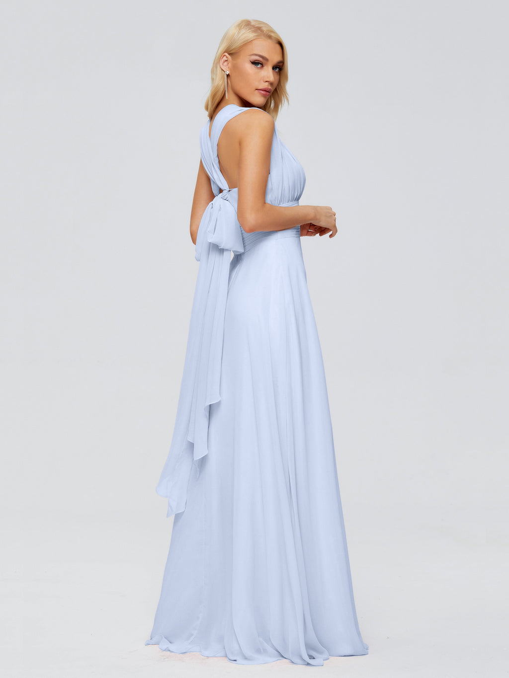 Ximena Straps Ribbon Chiffon Bridesmaid Dresses