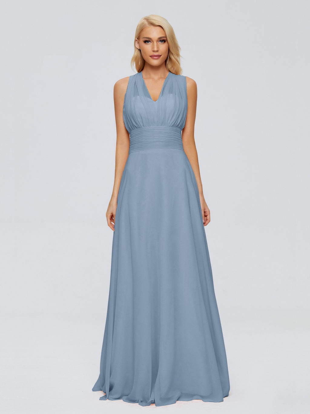 Ximena Straps Ribbon Chiffon Bridesmaid Dresses