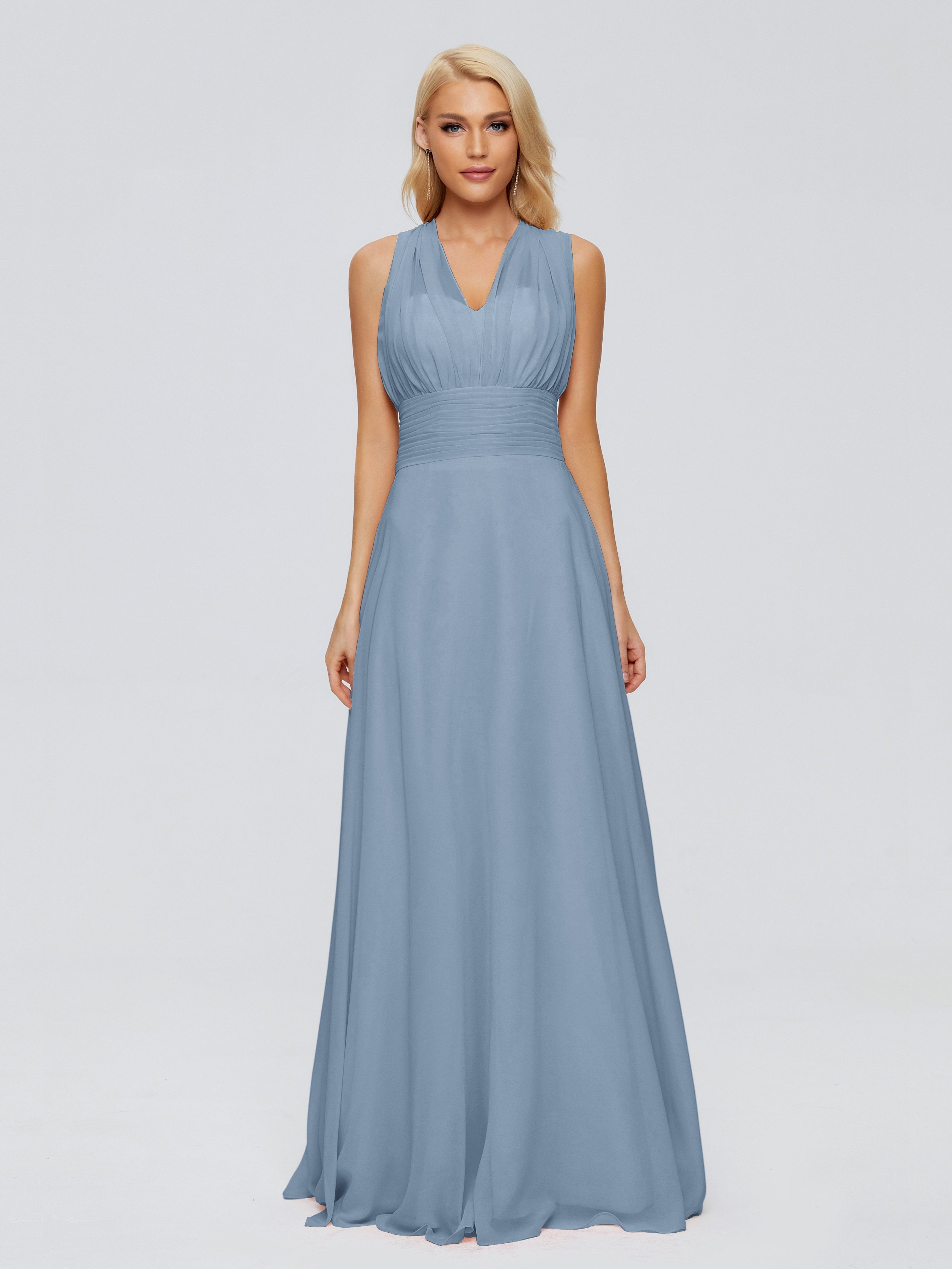 Ximena Straps Ribbon Chiffon Bridesmaid Dresses