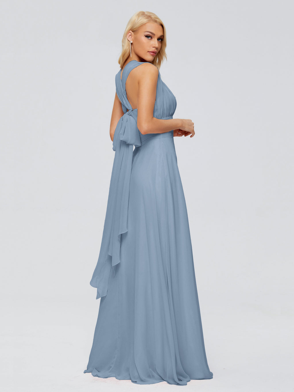 Ximena Straps Ribbon Chiffon Bridesmaid Dresses