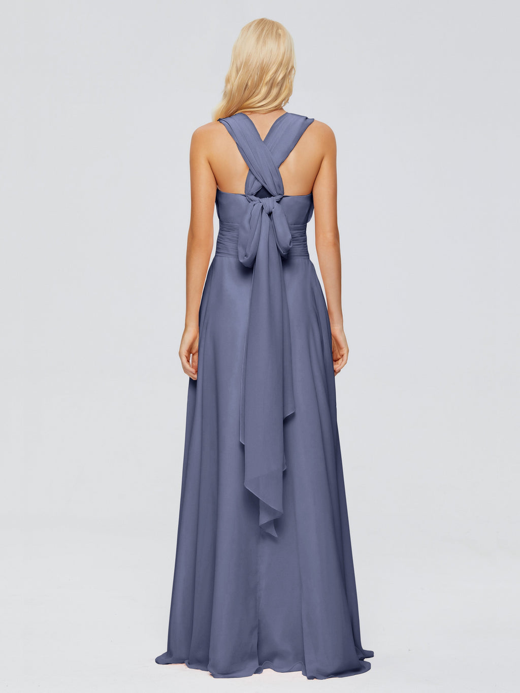 Ximena Straps Ribbon Chiffon Bridesmaid Dresses