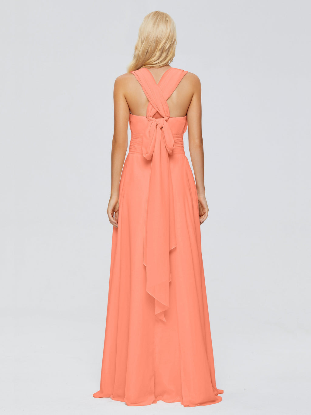 Ximena Straps Ribbon Chiffon Bridesmaid Dresses
