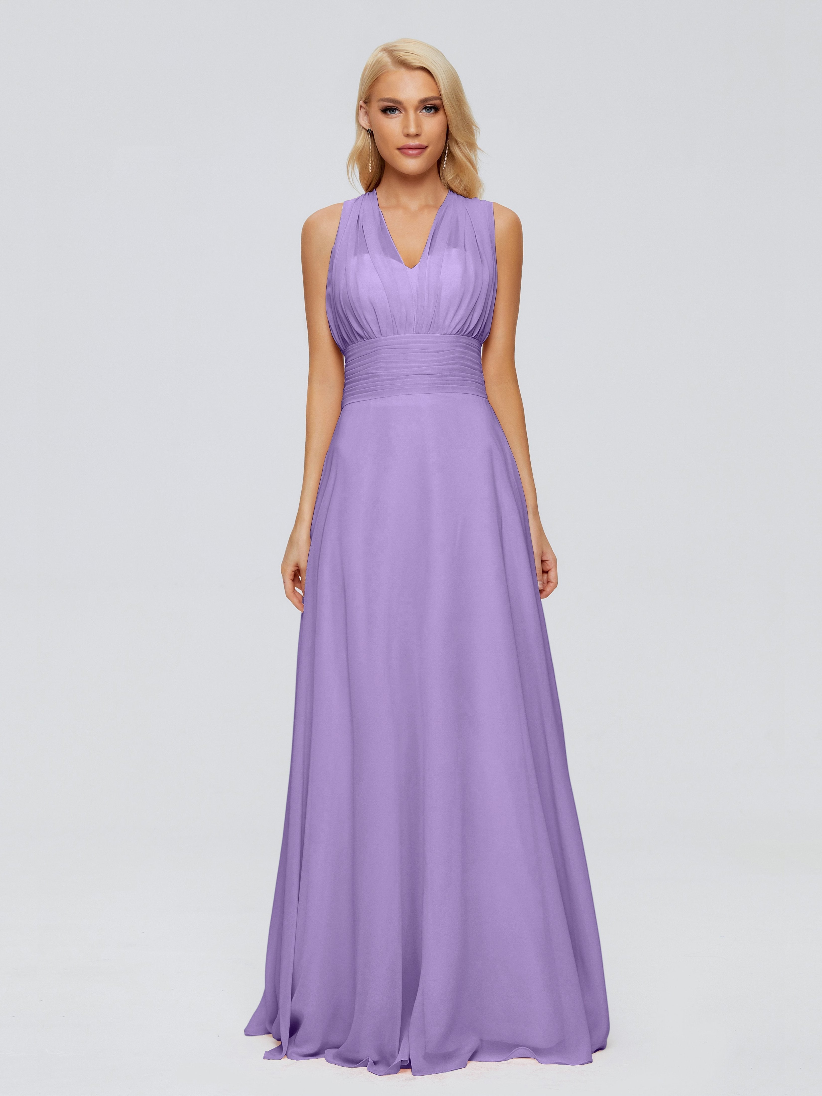 Ximena Straps Ribbon Chiffon Bridesmaid Dresses