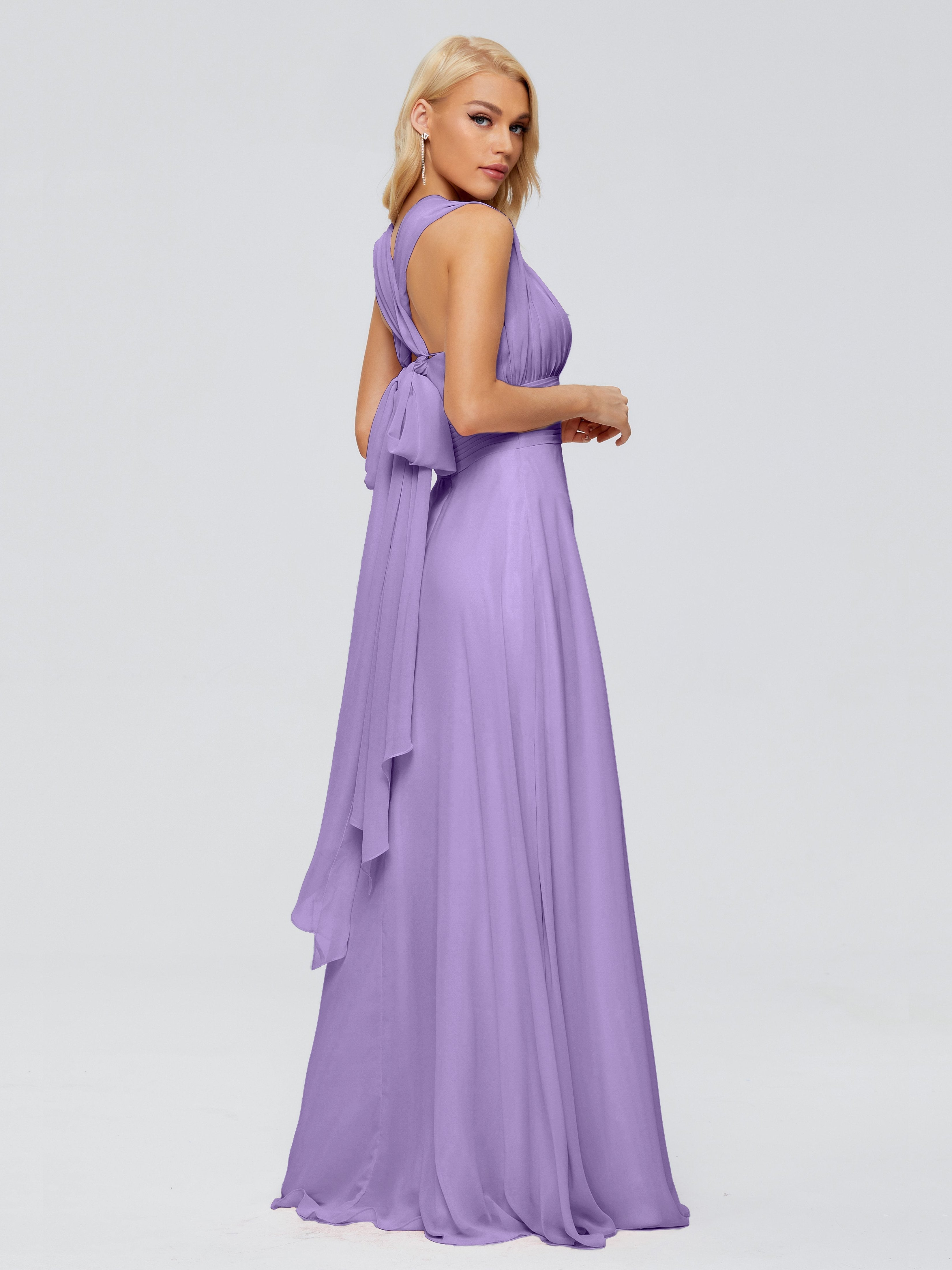 Ximena Straps Ribbon Chiffon Bridesmaid Dresses